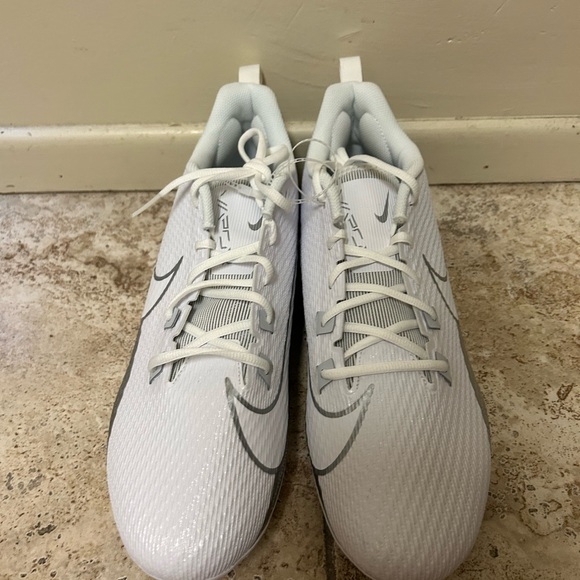 Nike Vapor Edge Speed 360 2 White Silver Football Cleats DA5455-102 Men Sz 15 - Picture 4 of 5